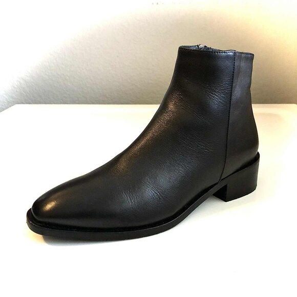 AQUATALIA Italy Fuoco Black Leather Ankle Boot 7.5 MSRP $495 - Picture 4 of 10